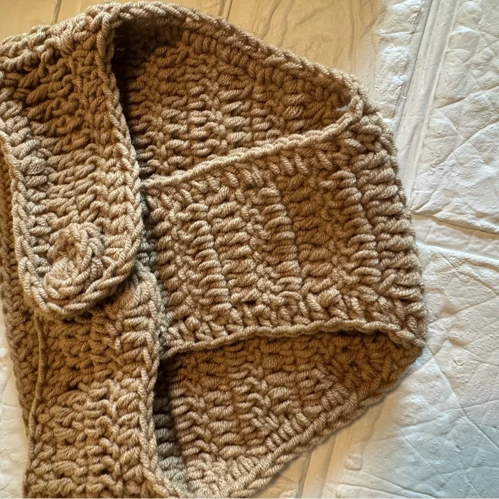 Newborn Green and Tan Crochet Baby Yoda Costume Set